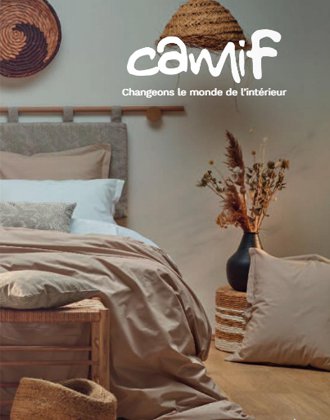 CAMIF -CATALOGUE MEUBLES, CANAPES, DECO, LITERIE, LINGE DE MAISON