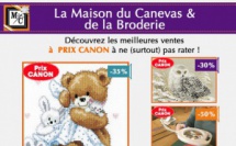 Réductions exceptionnelles sur notre sélection "LA MAISON DU CANEVAS"