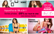 Ventes très privées ADAM & EVE aujourd'hui avec votre code exclusif !